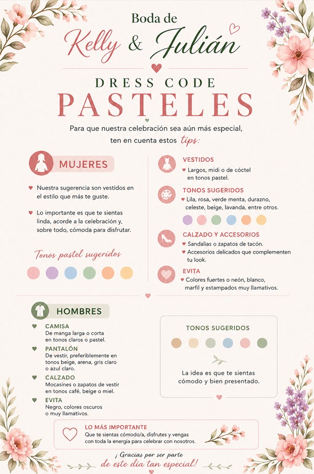 Dress code hombres